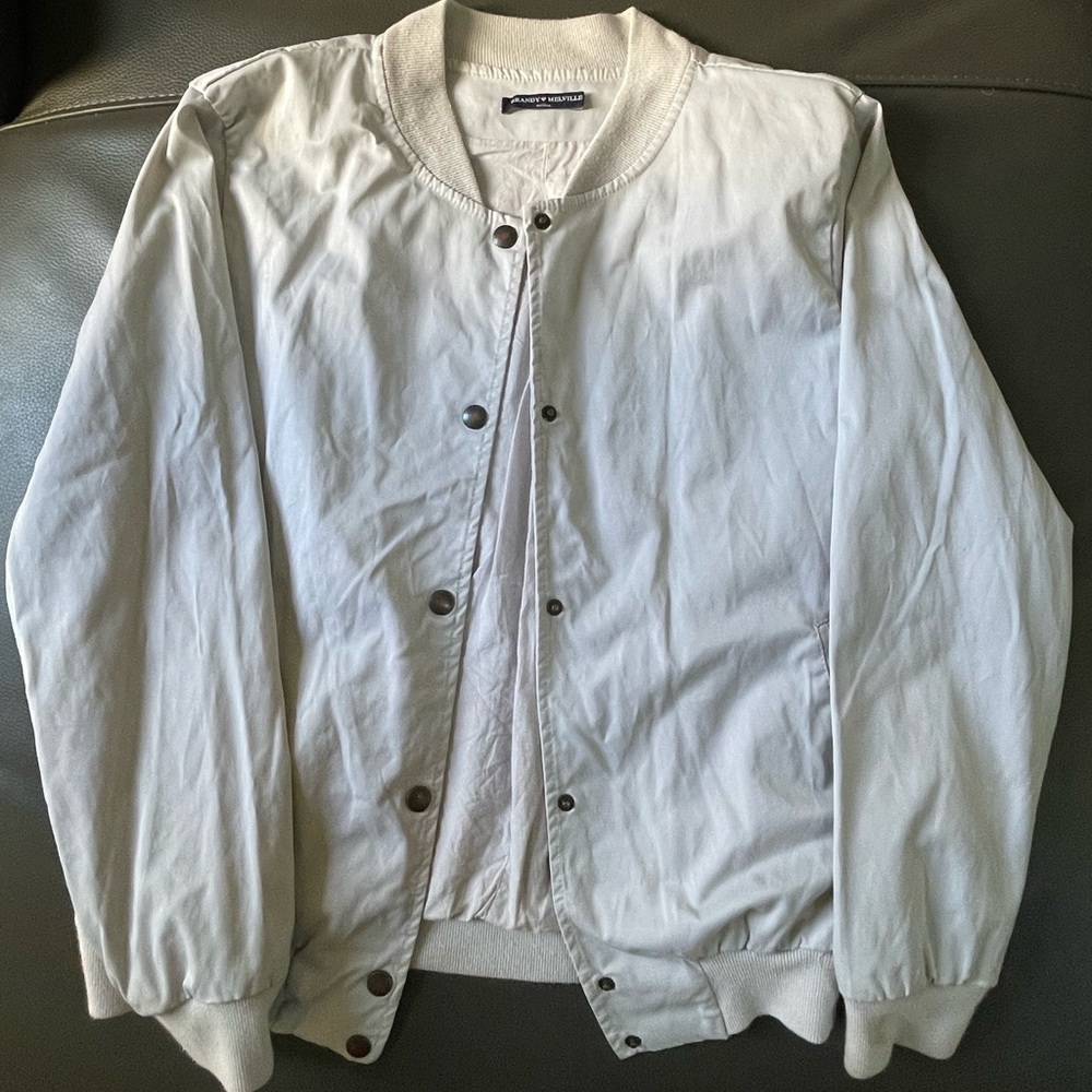 Vintage Grey Bomber Jacket